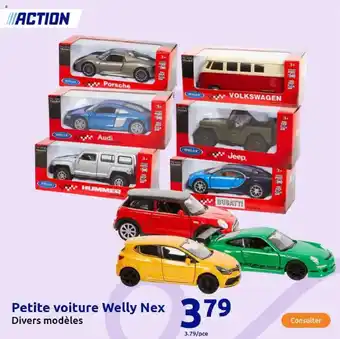 Action Petite voiture Welly Nex offre
