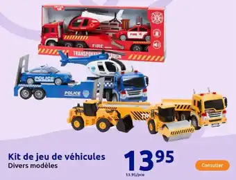 Action Kit de jeu de véhicules offre