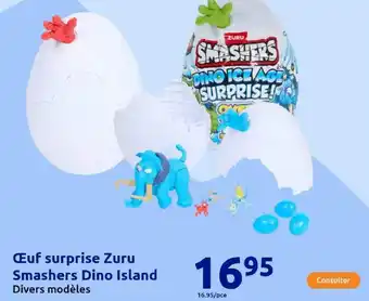 Action Œuf surprise Zuru Smashers Dino Island offre