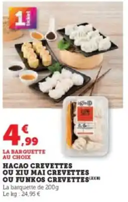 U Express Hacao crevettes ou xiu mai crevettes ou funkos crevettes offre