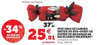 Super U Foie gras de canard entier du Sud-Ouest au offre
