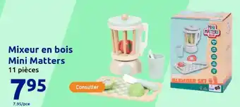 Action Mixeur en bois Mini Matters offre
