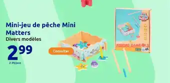 Action Mini-jeu de pêche Mini Matters offre