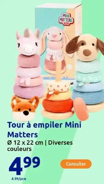 Action Tour à empiler Mini Matters offre