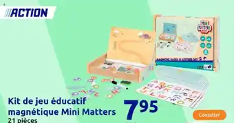 Action Kit de jeu éducatif magnétique Mini Matters offre