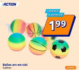 Action Balles arc-en-ciel offre