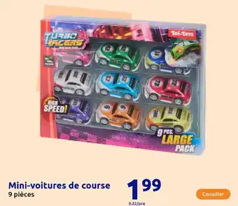 Action Mini voitures de course offre