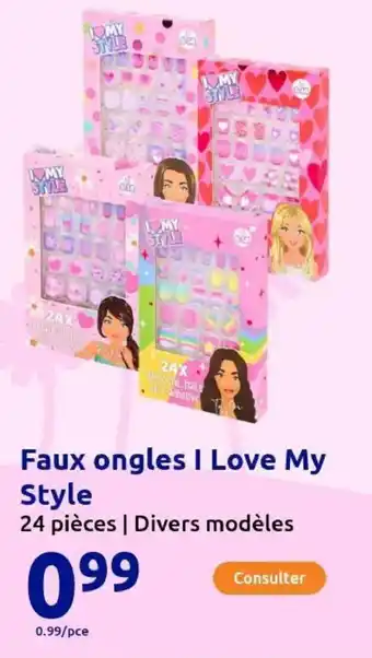 Action Faux ongles I Love My Style offre