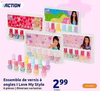 Action Ensemble de vernis à ongles I Love My Style offre