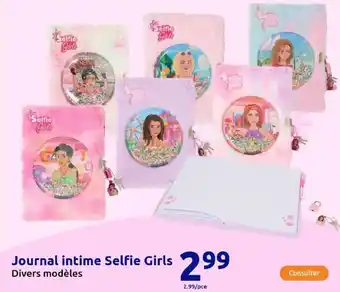 Action Journal intime Selfie Girls offre