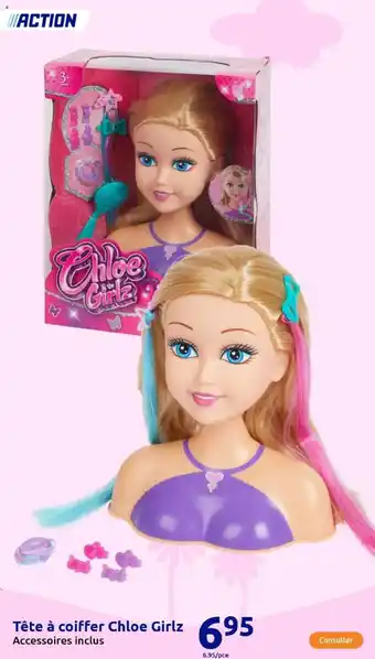 Action Tête à coiffer Chloe Girlz offre