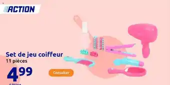 Action Set de jeu coiffeur offre