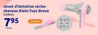 Action Jouet d'imitation sèche cheveux klein-toys braun offre