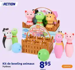 Action Kit de bowling animaux offre
