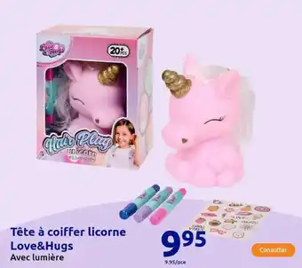Action Tête à coiffer licorne Love&Hugs offre