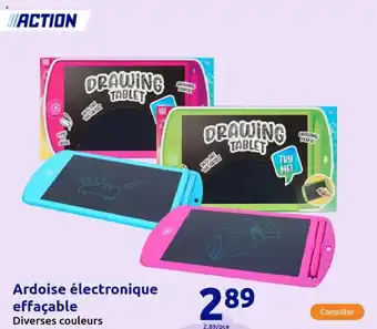 Action Ardoise électronique effaçable offre