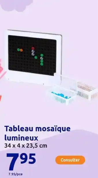 Action Tableau mosaïque lumineux offre