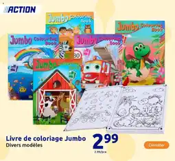 Action Livre de coloriage Jumbo offre