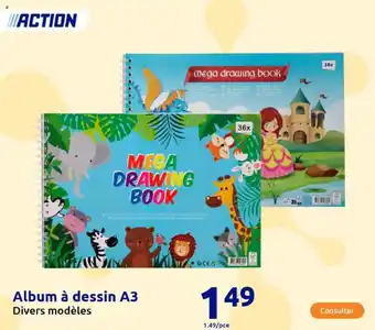 Action Album à dessin a3 offre
