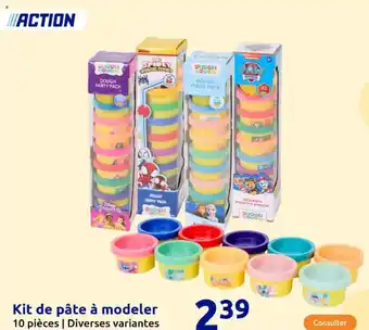 Action Kit de pâte à modeler offre