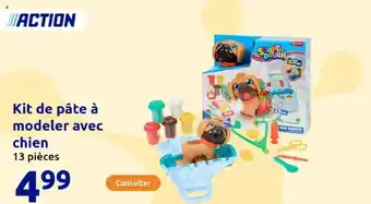 Action Kit de pâte à modeler avec chien offre