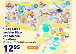 Action PLAYDOH Kit de pâte à modeler Play- Doh Kitchen Creations offre