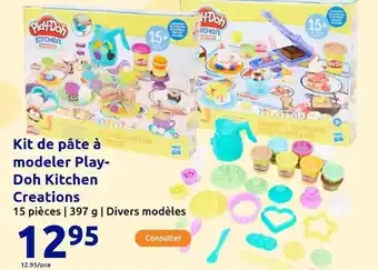 Action PLAYDOH Kit de pâte à modeler Play- Doh Kitchen Creations offre