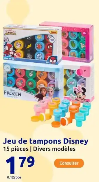 Action Jeu de tampons Disney offre