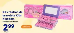 Action Kit création de bracelets Kids Kingdom offre