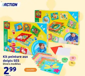 Action SES Kit peinture aux doigts offre
