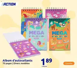 Action Album d'autocollants offre