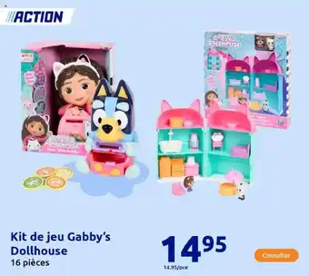 Action Kit de jeu Gabby's Dollhouse offre