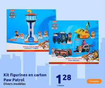 Action Kit figurines en carton Paw Patrol offre