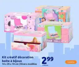 Action Kit créatif décoration boîte à bijoux offre
