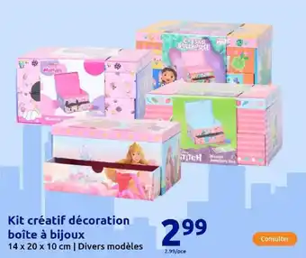 Action Kit créatif décoration boîte à bijoux offre