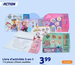 Action Livre d'activités 5-en-1 offre