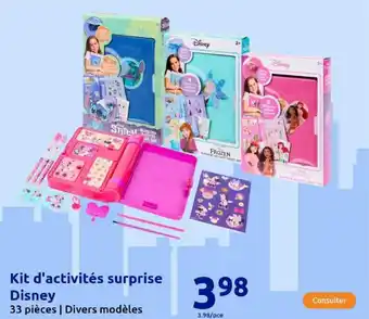 Action Kit d'activités surprise Disney offre