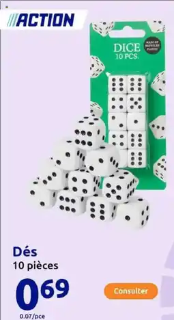 Action Dés offre