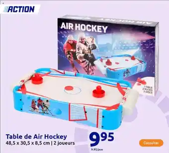 Action Table de Air Hockey offre