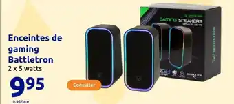 Action Enceintes de gaming Battletron 2 x 5 watts offre