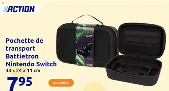 Action Pochette de transport Battletron Nintendo Switch offre