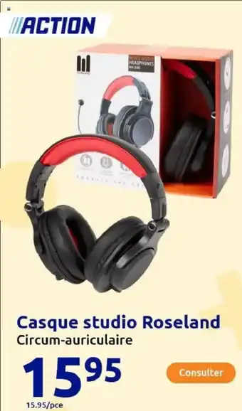 Action Casque studio Roseland offre