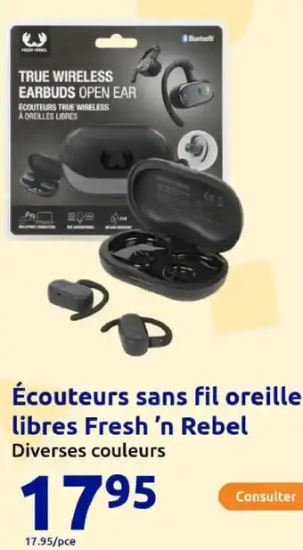 Action Écouteurs sans fil oreille libres Fresh 'n Rebel offre