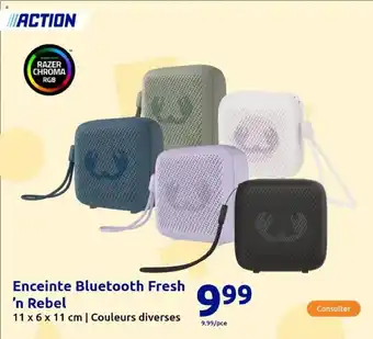 Action Enceinte Bluetooth Fresh 'n Rebel offre