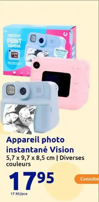 Action Appareil photo instantané Vision offre
