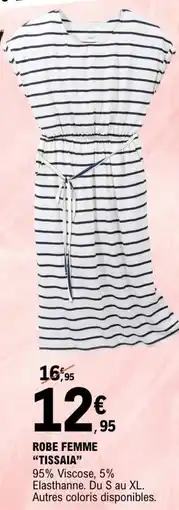 E.Leclerc Robe femme tissaia offre