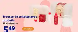 Action Trousse de toilette avec produits offre