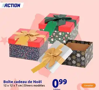 Action Boîte cadeau de Noël offre