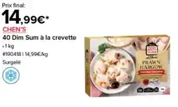 Costco CHEN'S 40 Dim Sum à la crevette offre