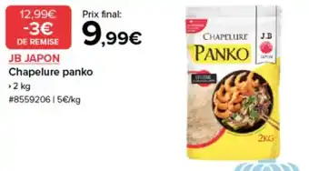Costco JB JAPON Chapelure panko offre